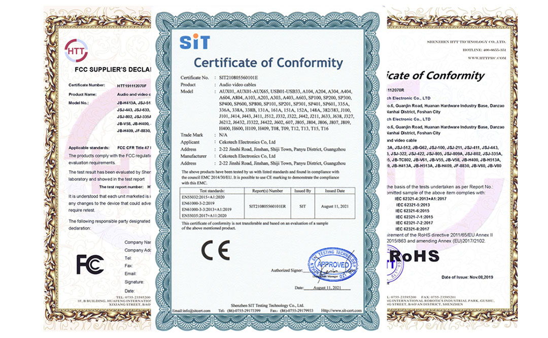 Certificates